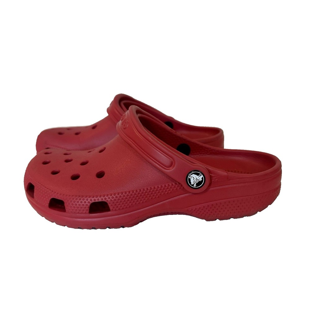 Crocs Original Classic Red Clogs Womens 8 Mens 6